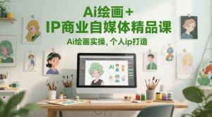 Ai绘画+IP商业自媒体精品课，Ai绘画实操，个人ip打造-副业资源站