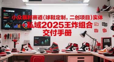 小众暴利赛道(球鞋定制,二创项目)实体+私域2025王炸组合 交付手册