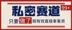 小红书某音私密赛道引流获客 自热矩阵日引200+【揭秘】-副业资源站