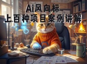 Ai风向标-附100种项目案例玩法-0基础小白到大神ai视频商业应用教学-副业资源站
