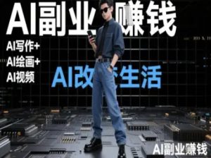AI改变生活（Ai写作+AI绘画+Ai视频），AI副业挣钱-副业资源站