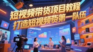 短视频带货项目教程，打造短视频带货第一队伍-副业资源站