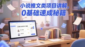 小说推文类项目讲解，0 基础速成秘籍-副业资源站