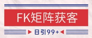 小红书某音FK赛道引流获客 自热矩阵日引200+【揭秘】-副业资源站