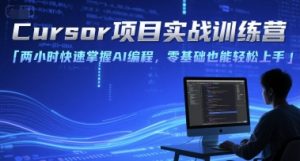 Cursor项目实战训练营，两小时快速掌握AI编程，零基础也能轻松上手-副业资源站