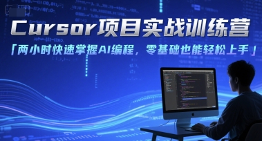 Cursor项目实战训练营，两小时快速掌握AI编程，零基础也能轻松上手-副业资源站