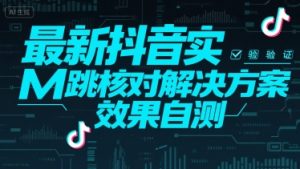 最新抖音实M跳核对解决方案，效果自测-副业资源站