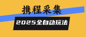 2025携程信息采集全自动玩法，高单价，零人工，全天开干【揭秘】-副业资源站
