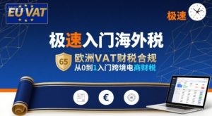 极速入门海外税，欧洲VAT财税合规，从0到1入门跨境电商财税-副业资源站