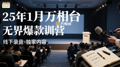 25年1月万相台无界爆款特训营线下录音-副业资源站