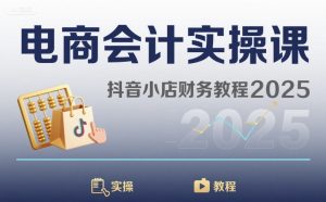 电商会计实操课-抖音小店财务教程2025-副业资源站