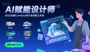 AI赋能设计师, 2025全新comfyui设计全流程工作流 ,室内-建筑-景观-美术,零基础直接上手-副业资源站