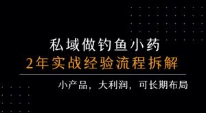 私域做钓鱼小药 每单利润3张+ 详细流程拆解-副业资源站