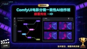 ComfyUI电影分镜一致性AI创作班，前沿技术，颠覆传统-副业资源站
