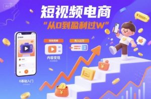 短视频电商：短视频变现从0到盈利过W-副业资源站