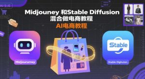 Midjourney和Stable Diffusion混合做电商教程-ai电商教程-副业资源站