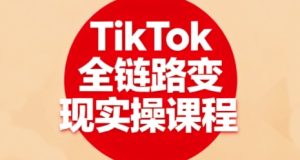 TikTok全链路变现实操课程,全方位助力学员掌握TK变现技能-副业资源站