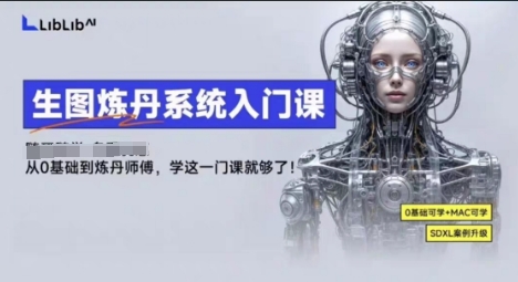 LibLibAI哩布哩布生图炼丹系统入门课，从生图到炼丹，只学这一门就够了-副业资源站