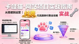 卡哇猫·网站项目,网站搭建与运营以及引流跳转付费-副业资源站
