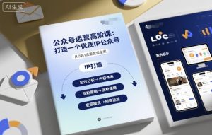 公众号运营高阶课，打造一个优质IP公众号-副业资源站
