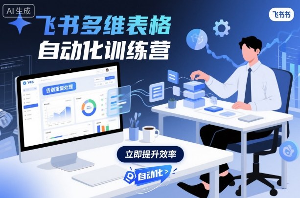 飞书多维表格自动化训练营，手把手教你告别重复处理，用多维表格开启高效办公新模式-副业资源站
