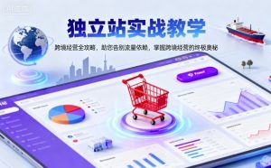 独立站实战教学，跨境经营全攻略，助您告别流量依赖，掌握跨境经营的终极奥-副业资源站