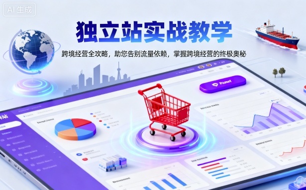 独立站实战教学，跨境经营全攻略，助您告别流量依赖，掌握跨境经营的终极奥-副业资源站
