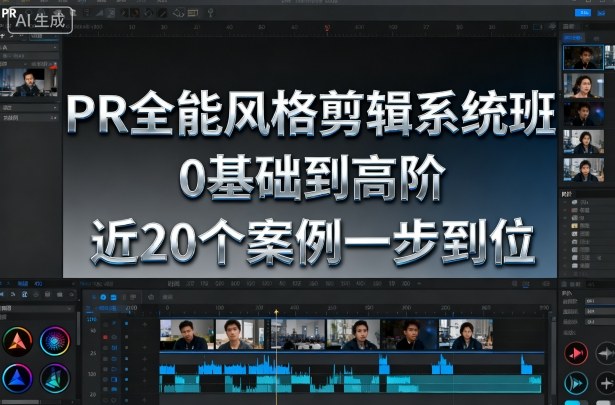 PR全能风格剪辑系统班，0基础到高阶，近20个案例一步到位-副业资源站