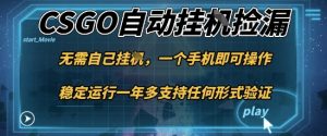 游戏自动挂G捡漏，一个手机即可操作，当天可操作见到结果，新手小白轻松月入1W+【揭秘】-副业资源站