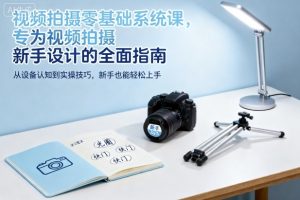 视频拍摄零基础系统课，专为视频拍摄新手设计的全面指南-副业资源站