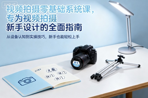 视频拍摄零基础系统课，专为视频拍摄新手设计的全面指南-副业资源站