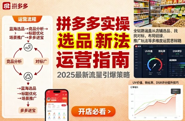 王校长9月12拼多多实操新玩法，全链路涵盖从店铺选品、找对标，布局链接，推广玩法等多维度运营思路-副业资源站