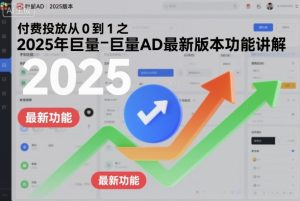 付费投放从0到1之2025年巨量AD最新版本功能讲解-副业资源站