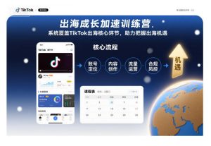出海成长加速训练营，系统覆盖TikTok出海核心环节，助力把握出海机遇（更新）-副业资源站