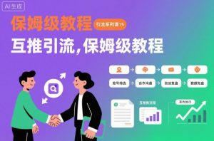 引流系列课15：互推引流，保姆级教程【文档】-副业资源站