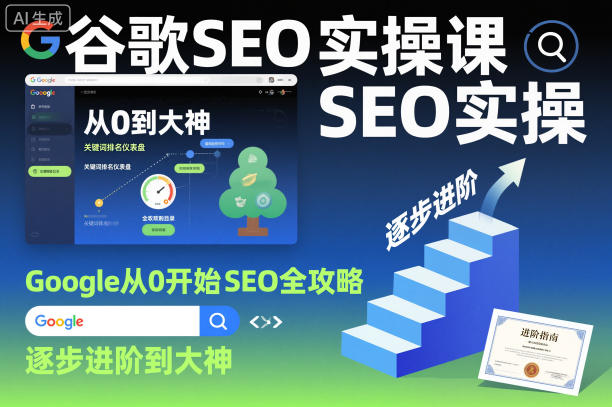 谷歌SEO实操课，Google从0开始SEO全攻略，逐步进阶到大神-副业资源站