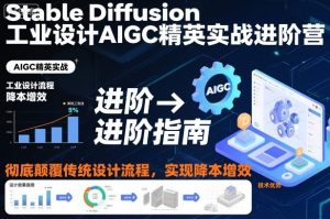 Stable Diffusion工业设计AIGC精英实战进阶营，彻底颠覆传统设计流程，实现降本增效-副业资源站