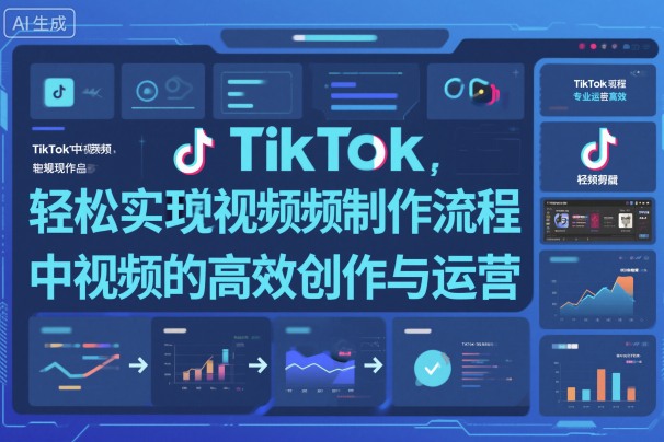 TikTok中视频制做流程，轻松实现Tk中视频的高效创作与运营-副业资源站