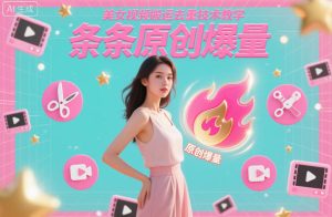 美女视频搬运去重技术教学，条条原创爆量-副业资源站