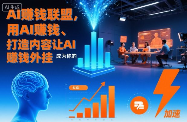 AI賺钱联盟，用AI賺钱、打造内容让AI成为你的賺钱外挂-副业资源站