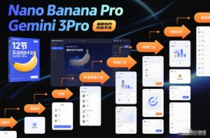 Nano Banana Pro Gemini 3Pro,最新创作实战课,12节实战向技术流,职场降维打击-副业资源站