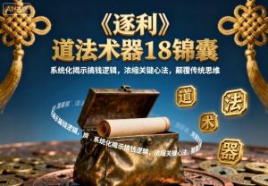 《逐利》道法术器18锦囊，系统化揭示搞钱逻辑，浓缩关键心法，颠覆传统思维（更新）-副业资源站