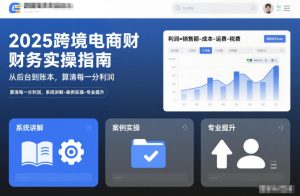 2025跨境电商财务实操指南，从后台到账本，算清每一分利润，系统讲解-案例实操-专业提升-副业资源站