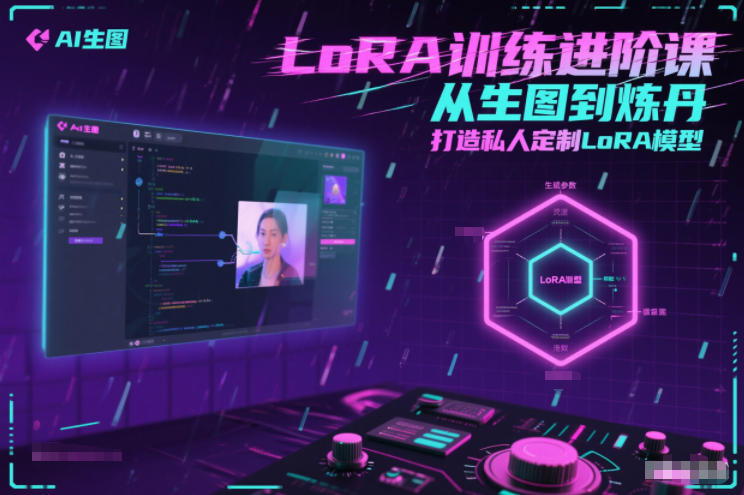 LoRA训练进阶课，从生图到炼丹，打造私人定制LoRA模型-副业资源站