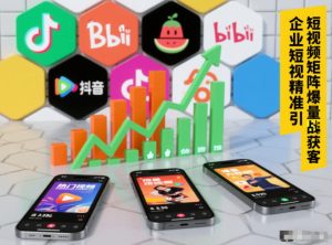 企业短视频精准引流矩阵获客，短视频矩阵爆量战法-副业资源站