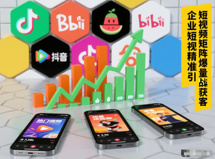 企业短视频精准引流矩阵获客，短视频矩阵爆量战法-副业资源站
