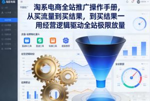 淘系电商全站推广操作手册，从买流量到买结果一用经营逻辑驱动全站极限放量-副业资源站