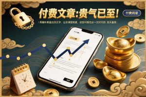 付费文章：贵气已至！用最朴素直白的文字，让你清楚知道，该如何接住这一次时代的泼天富贵-副业资源站