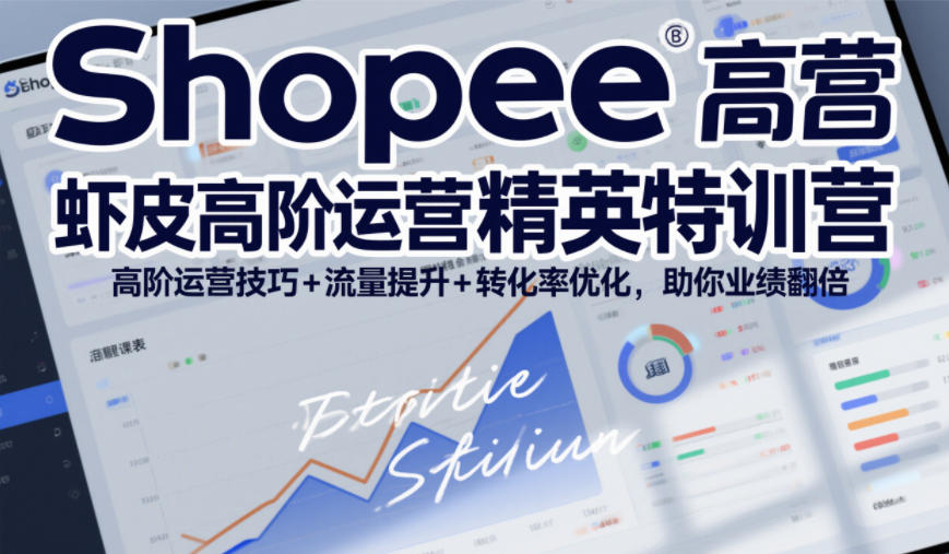 Shopee虾皮高阶运营精英特训营，高阶运营技巧+流量提升+转化率优化，助你业绩翻倍-副业资源站