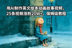 用AI制作英文绘本动画故事视频，25条视频涨粉20W+，保姆级教程-副业资源站